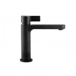 Μπαταρία Νιπτήρος Αναμεικτική Modea Eclipse 00-02012/B με Βαλβίδα Clic-Clack Μα΄ύρη Ματ